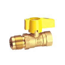 Laboratory Shut Off Air Controlled Gas Operated Certified Brass 2 Way Adjustable Ball Valve